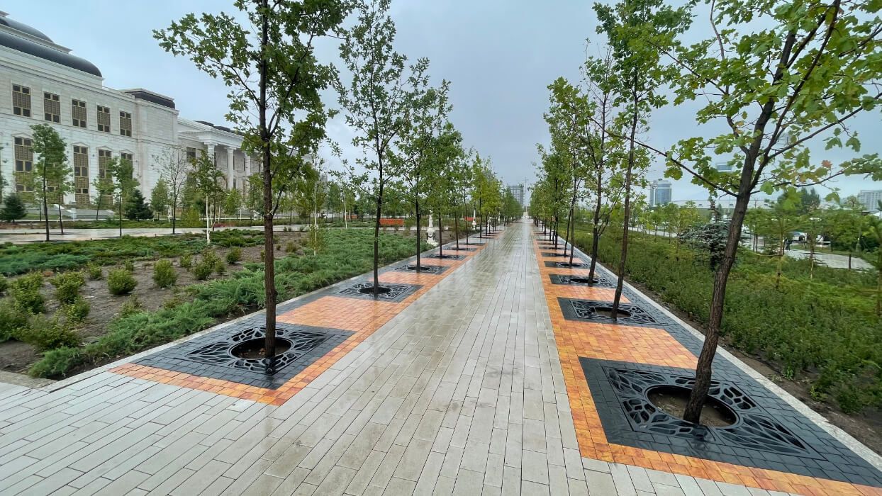 Приствольная решетка для дерева ZKING CRUST 1.2х1.2м Черная в Южно-Сахалинске фото