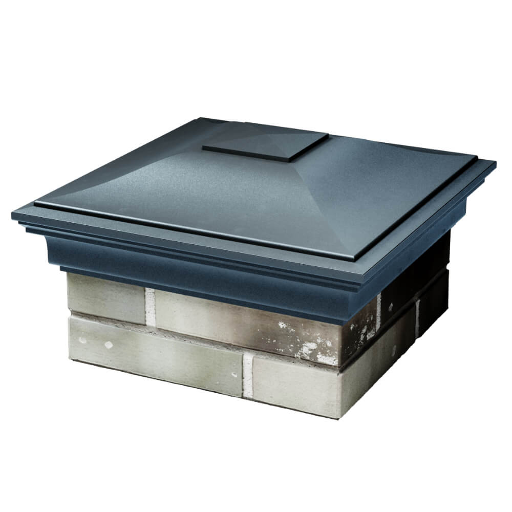 Колпак Zking Монблан Серый на столб 1.5х1.5 кирпича (385х385мм) в Южно-Сахалинске фото