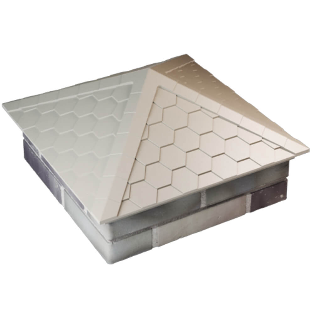 Колпак Zking Эверест Бежевый на столб 2х2 кирпича (535х535мм) Южно-Сахалинск фото