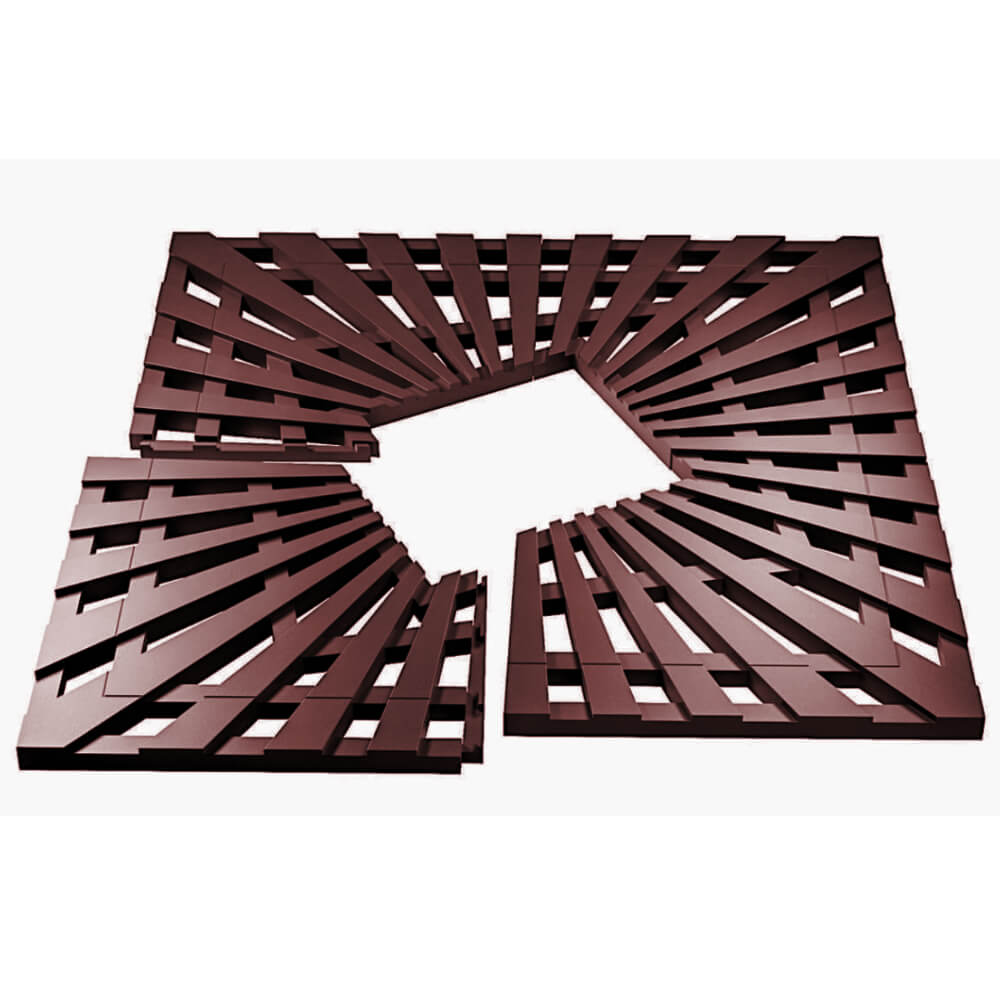 Приствольная решетка для дерева ZKING ATMOSPHERE 1.2х1.2м Коричневая в Южно-Сахалинске фото