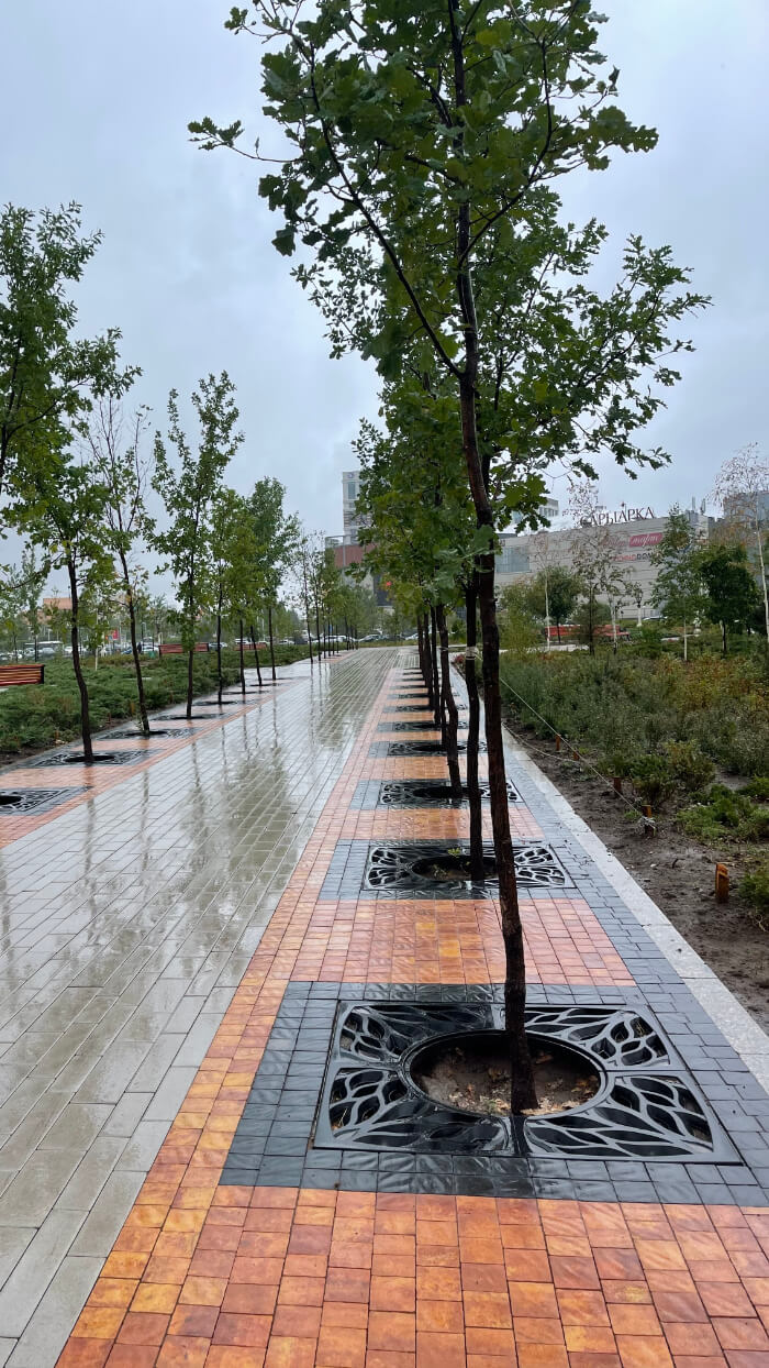 Приствольная решетка для дерева ZKING CRUST 1.2х1.2м Черная в Южно-Сахалинске фото