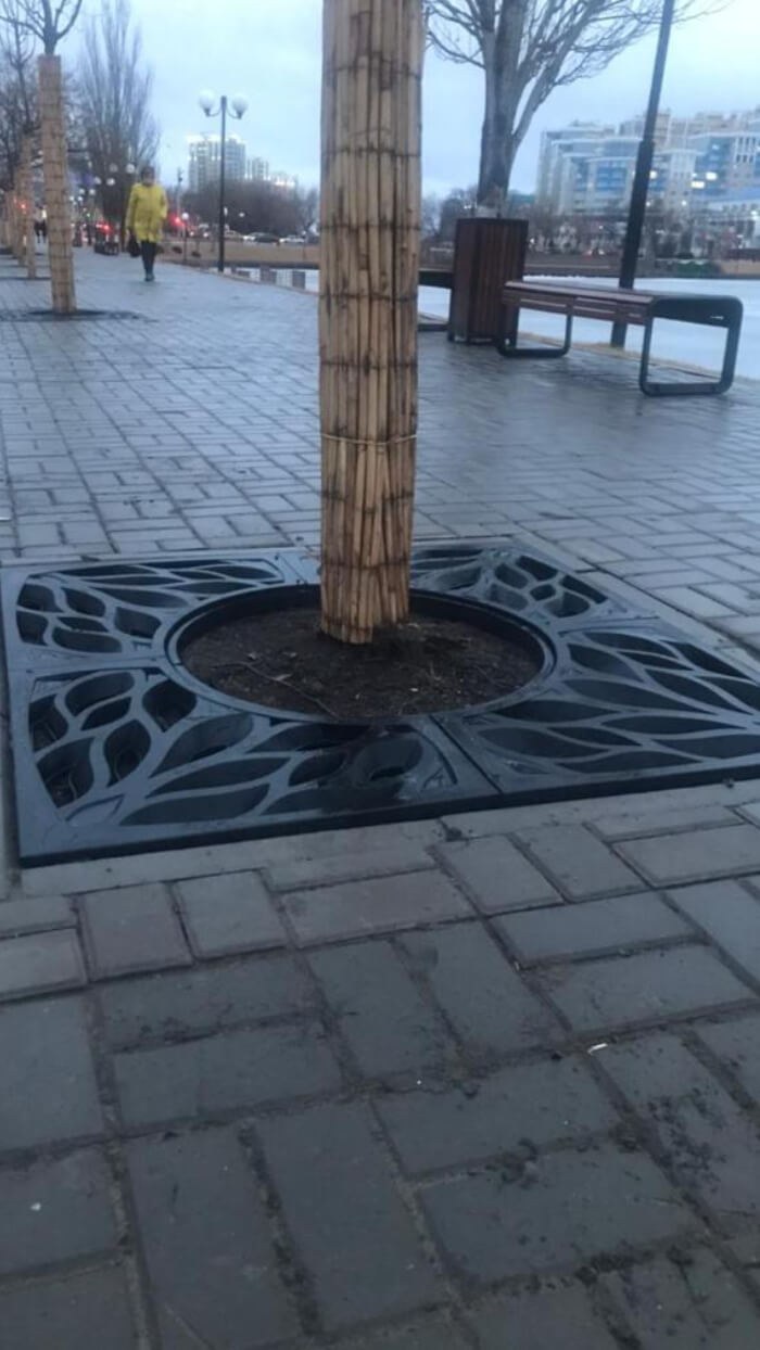 Приствольная решетка для дерева ZKING CRUST 1.2х1.2м Черная в Южно-Сахалинске фото