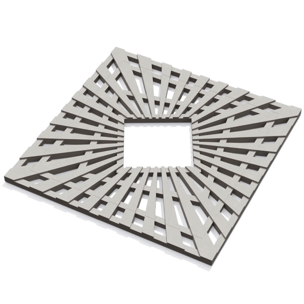 Приствольная решетка для дерева ZKING ATMOSPHERE 1.2х1.2м Бежевая в Южно-Сахалинске фото