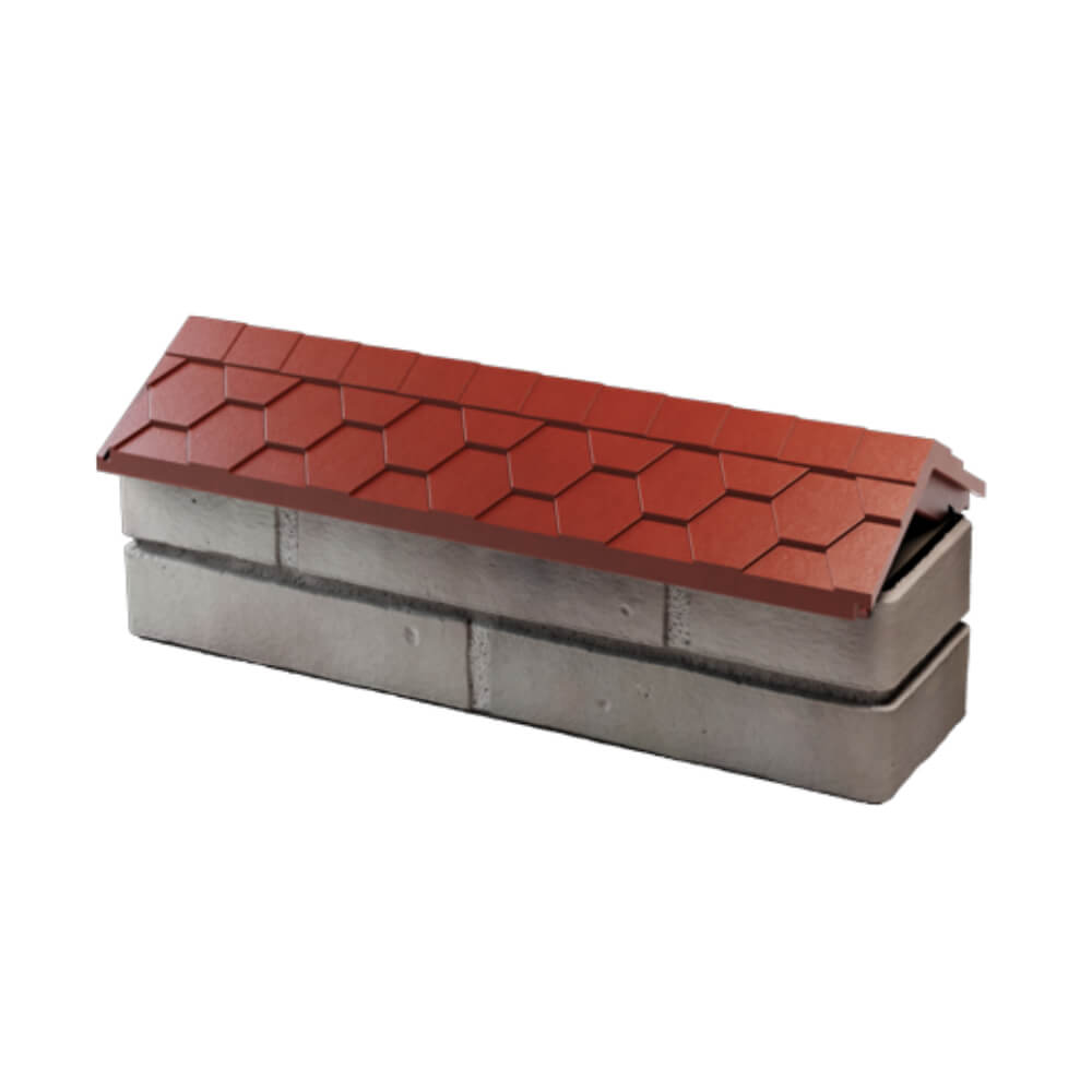 Парапет Zking Эверест Красный с посадкой на 0.5 кирпича (130мм) в Южно-Сахалинске фото