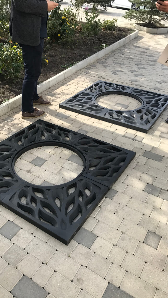 Приствольная решетка для дерева ZKING CRUST 1.2х1.2м Черная в Южно-Сахалинске фото