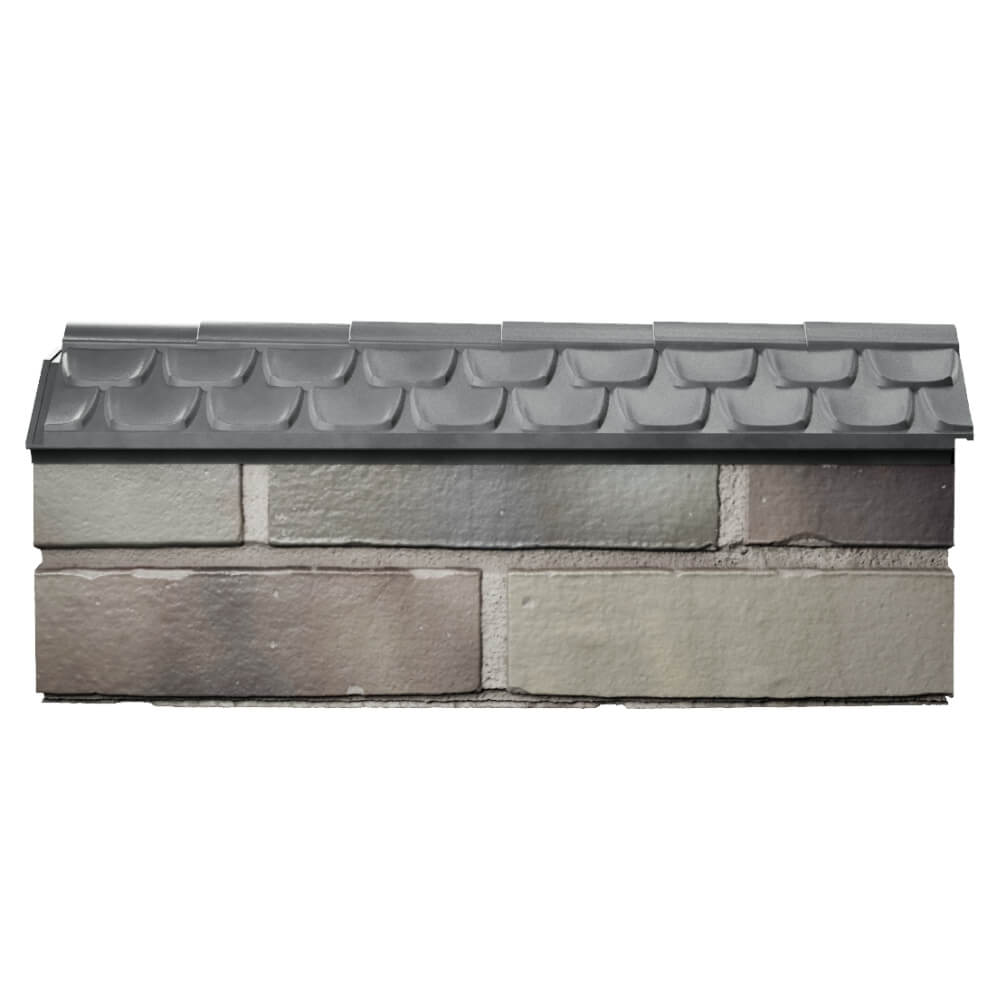 Парапет Zking Эльбрус Серый с посадкой на 0.5 кирпича (130мм) в Южно-Сахалинске фото
