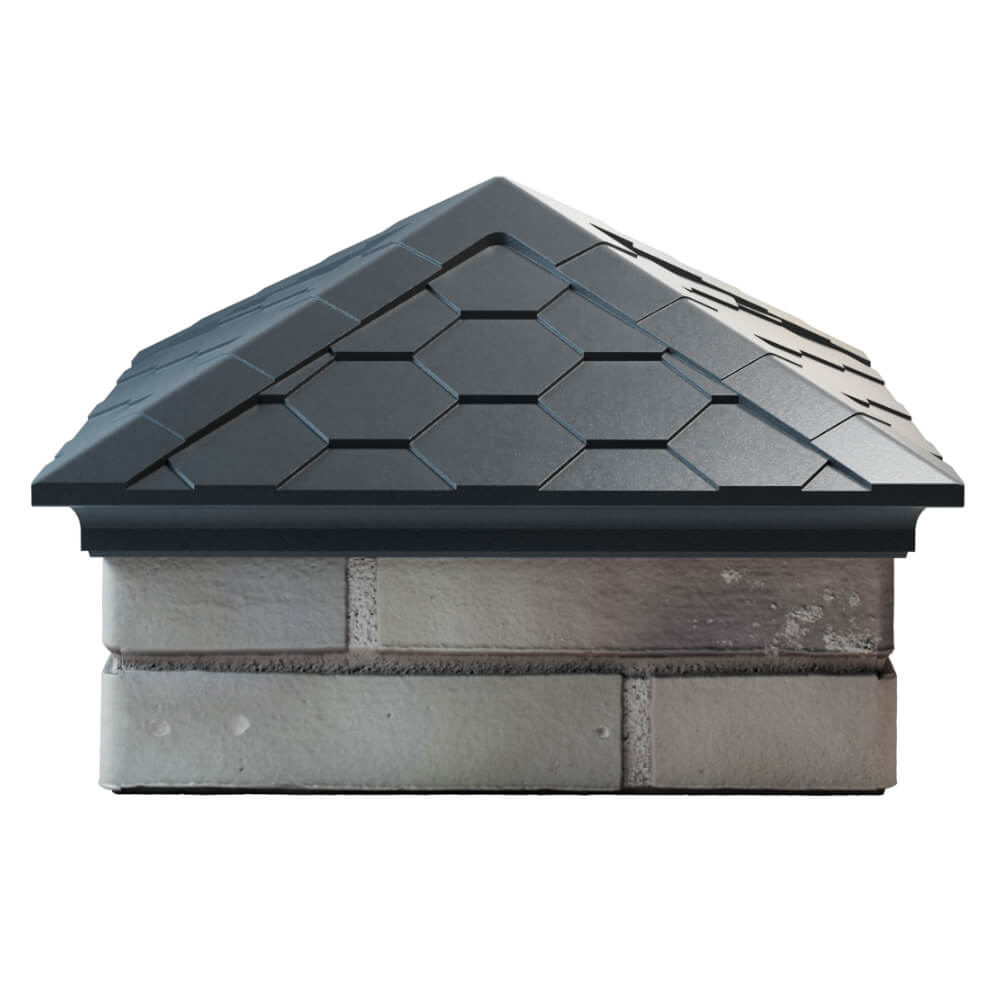 Колпак Zking Эверест Серый на столб 1.5х1.5 кирпича (390х390мм) Южно-Сахалинск фото