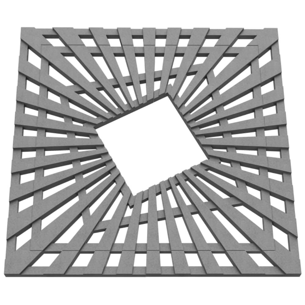 Приствольная решетка для дерева ZKING ATMOSPHERE 1.2х1.2м Серая в Южно-Сахалинске фото