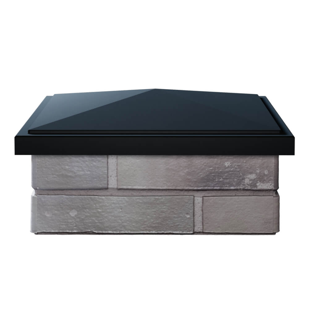 Колпак Zking БонаМоно Черный на столб 1.5х1.5 кирпича (385х385, 400х400мм) Южно-Сахалинск фото