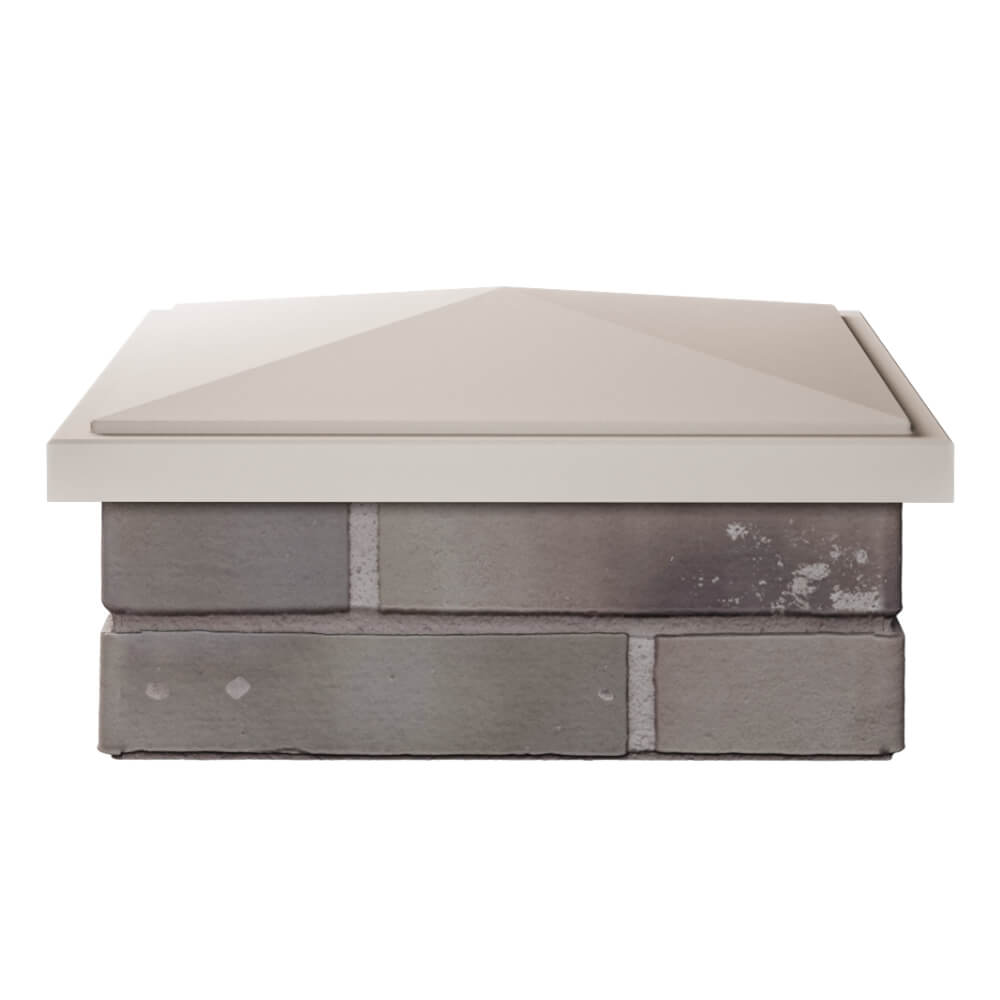 Колпак Zking БонаМоно Бежевый на столб 1.5х1.5 кирпича (385х385, 400х400мм) Южно-Сахалинск фото