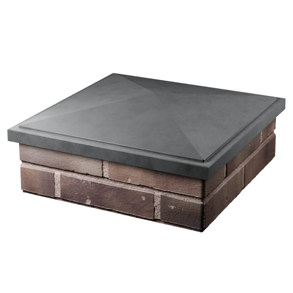 Колпак Zking БонаМоно Серый на столб 2х2 кирпича (515х515, 530х530мм) в Южно-Сахалинске фото