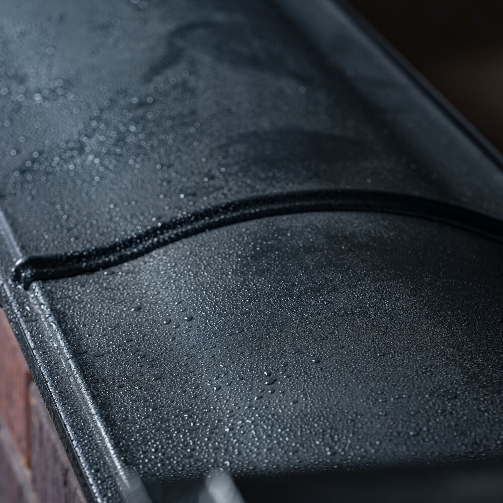 Парапет Zking Монблан Черный посадка на 0.5 кирпича (130мм)