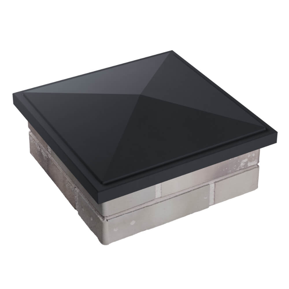 Колпак Zking БонаМоно Серый на столб 1.5х1.5 кирпича (385х385, 400х400мм) в Южно-Сахалинске фото