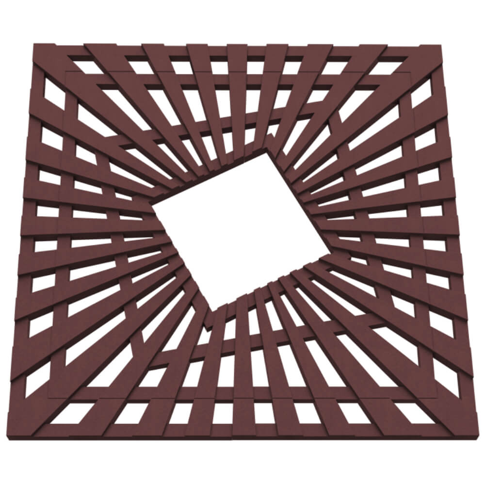 Приствольная решетка для дерева ZKING ATMOSPHERE 1.2х1.2м Коричневая в Южно-Сахалинске фото