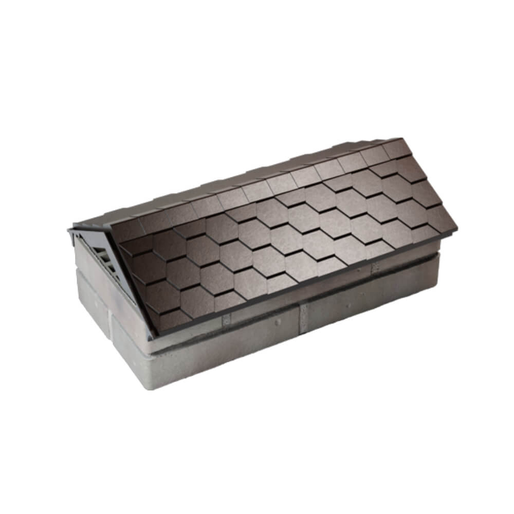 Парапет Zking Эверест Коричневый с посадкой на 1 кирпич (200/225/255мм) в Южно-Сахалинске фото