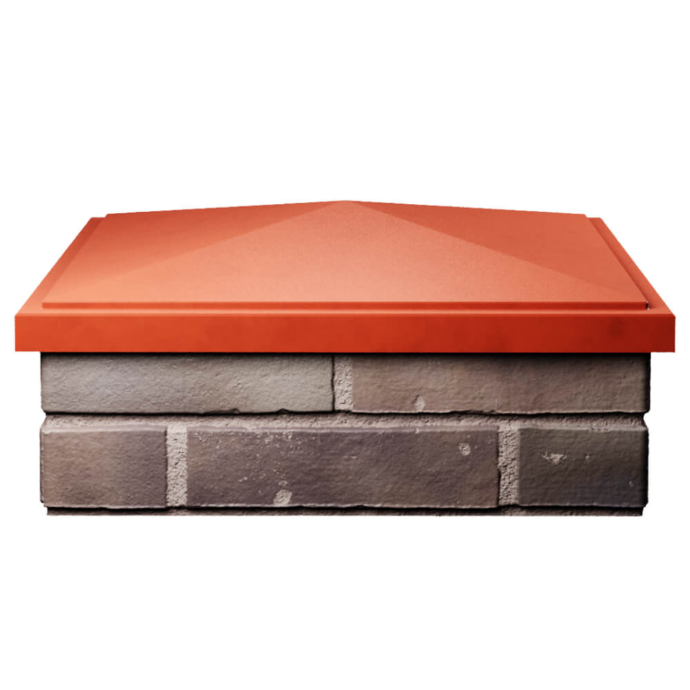 Колпак Zking БонаМоно Красный на столб 2х2 кирпича (515х515, 530х530мм) Южно-Сахалинск фото