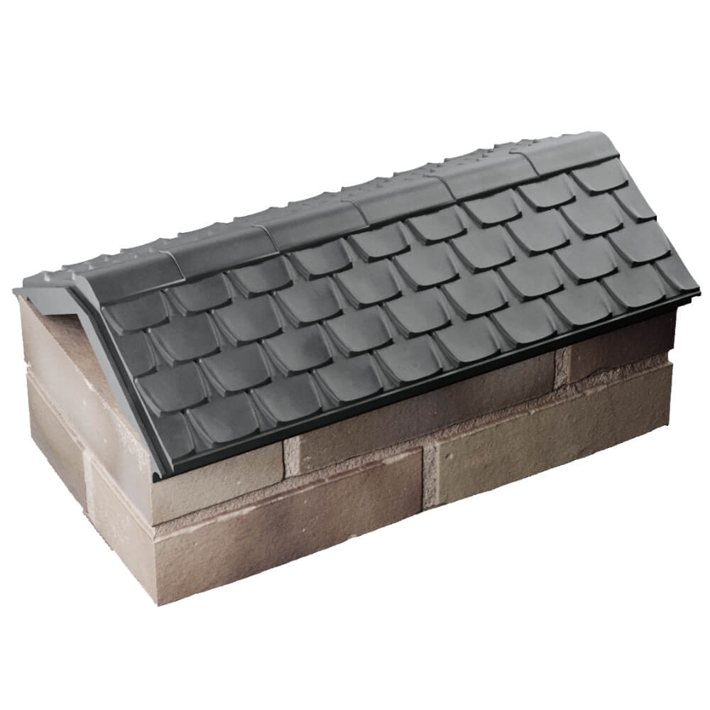 Парапет Zking Эльбрус Серый с посадкой на 1 кирпич (255мм) в Южно-Сахалинске фото