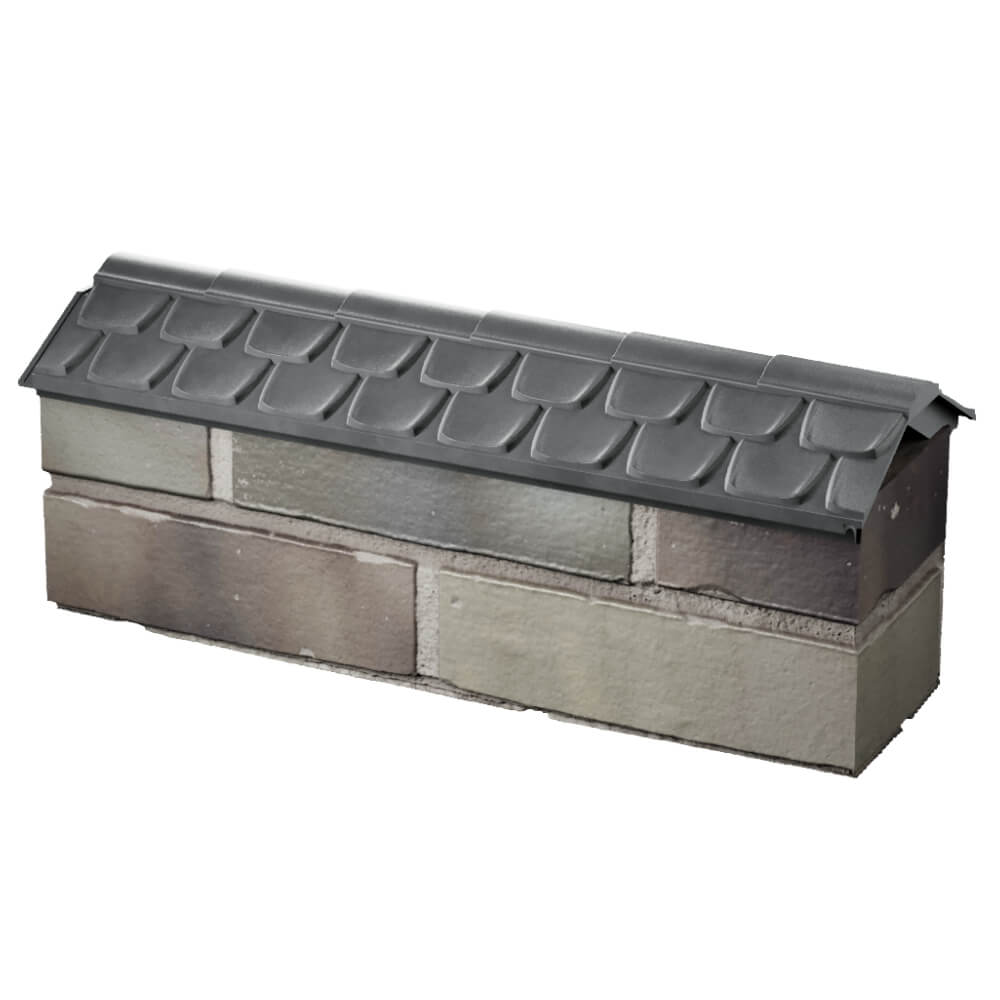 Парапет Zking Эльбрус Серый с посадкой на 0.5 кирпича (130мм) в Южно-Сахалинске фото