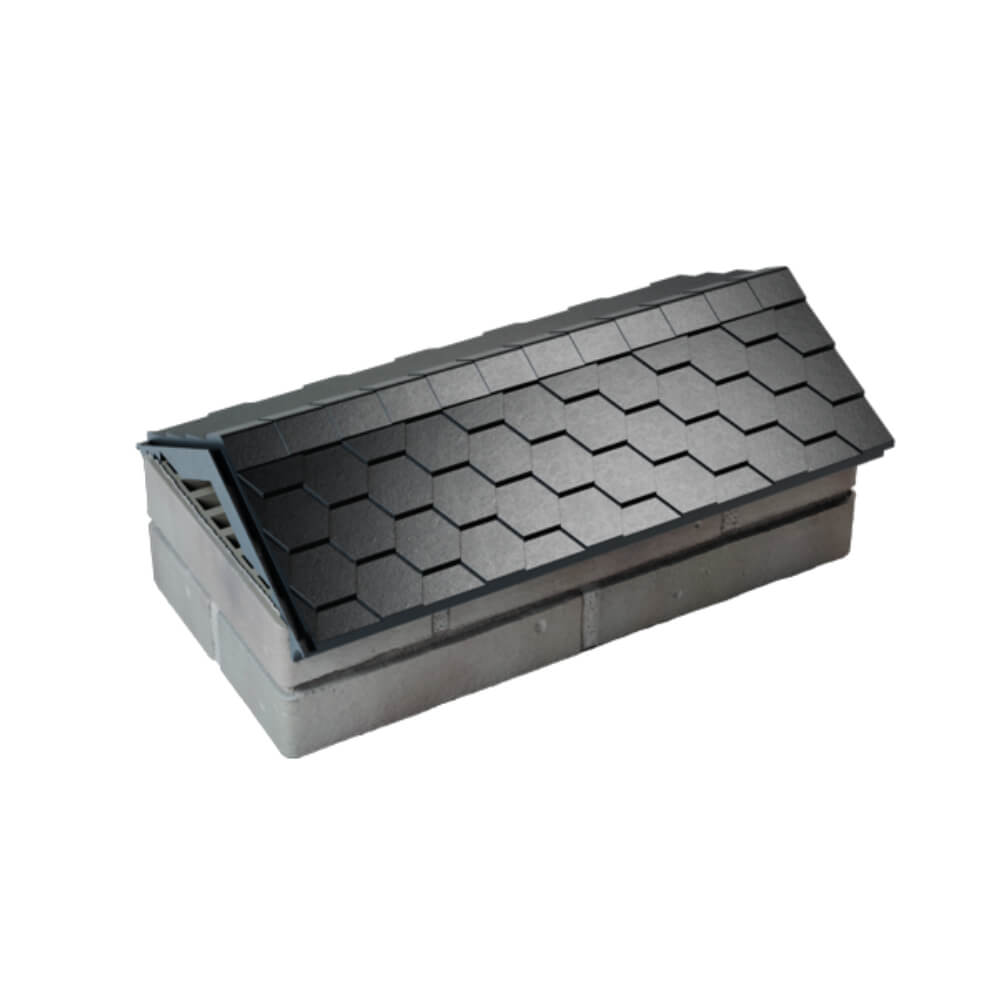 Парапет Zking Эверест Черный с посадкой на 1 кирпич (200/225/255мм) в Южно-Сахалинске фото