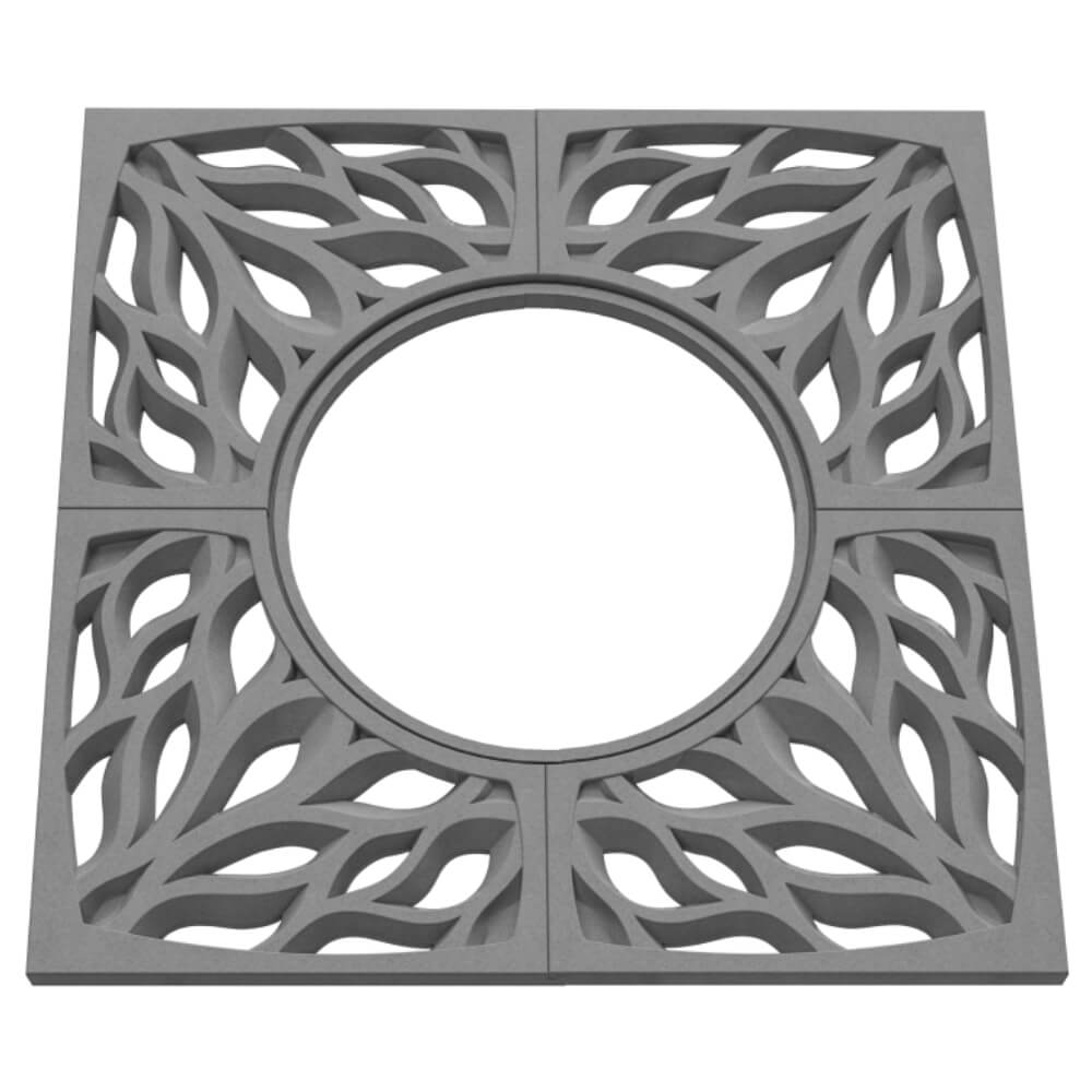 Приствольная решетка для дерева ZKING CRUST 1.2х1.2м Серая в Южно-Сахалинске фото