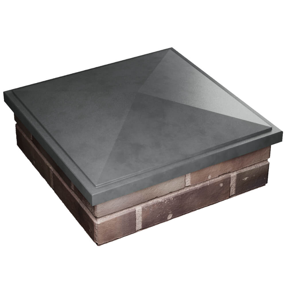 Колпак Zking БонаМоно Серый на столб 2х2 кирпича (515х515, 530х530мм) в Южно-Сахалинске фото