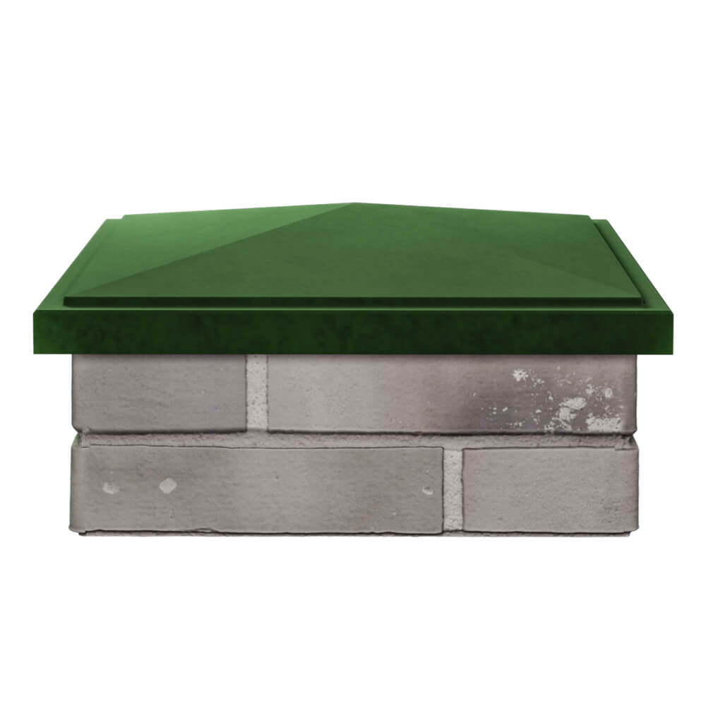 Колпак Zking БонаМоно Зеленый на столб 1.5х1.5 кирпича (385х385, 400х400мм) Южно-Сахалинск фото