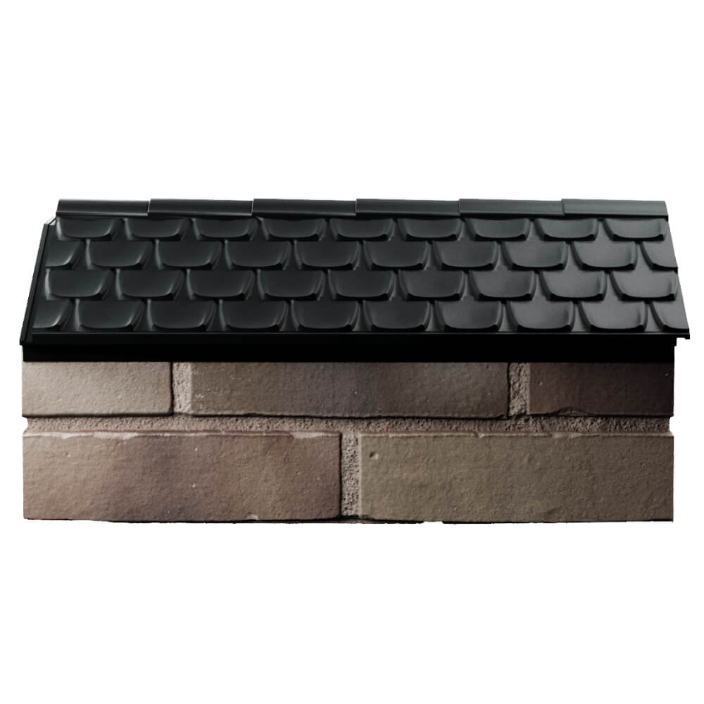 Парапет Zking Эльбрус Черный с посадкой на 1 кирпич (255мм) в Южно-Сахалинске фото