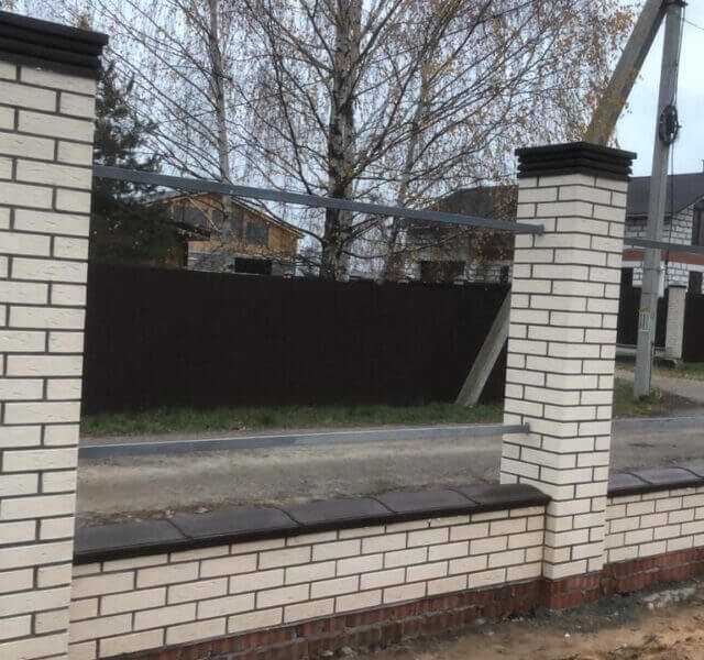 Колпак Zking Бона ХайТек Коричневый на столб 1.5х1.5 кирпича (385х385мм) в Южно-Сахалинске фото