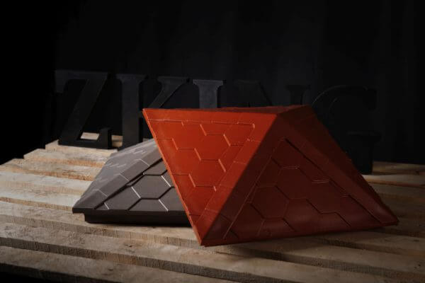 Колпак Zking Эверест Красный на столб 1.5х1.5 кирпича (390х390мм) в Южно-Сахалинске фото