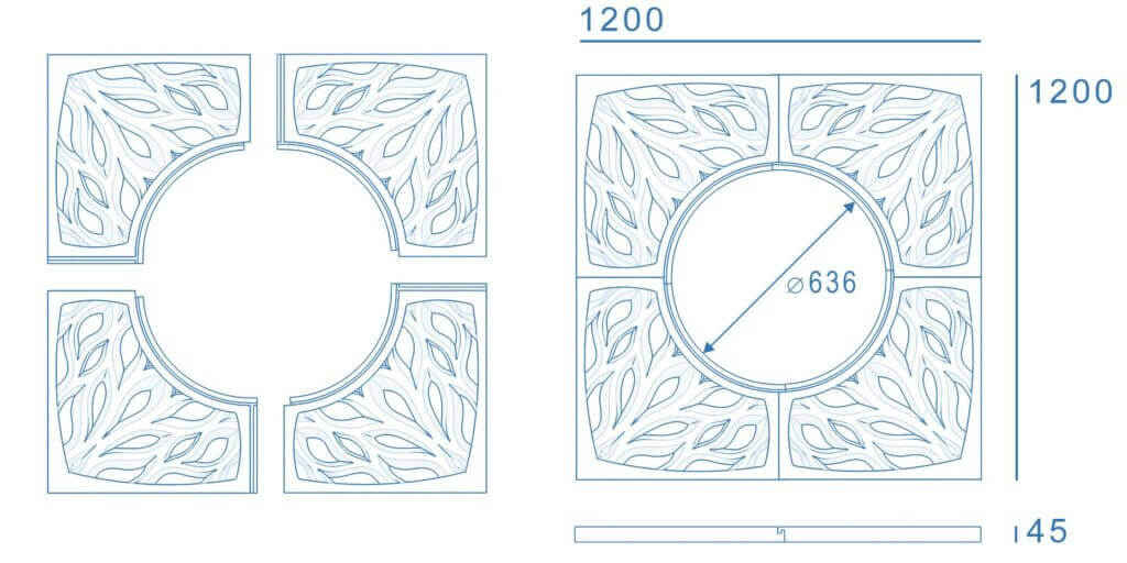 Приствольная решетка для дерева ZKING CRUST 1.2х1.2м Черная в Южно-Сахалинске фото