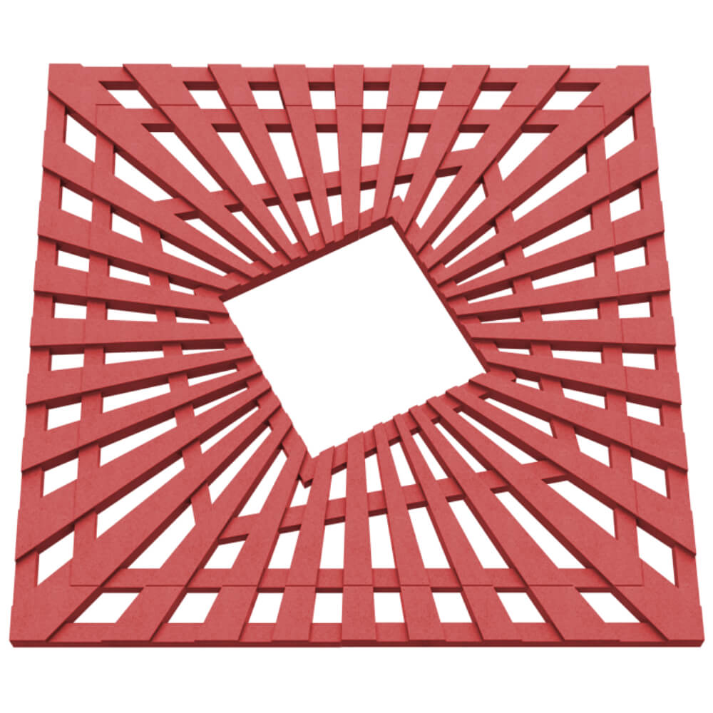 Приствольная решетка для дерева ZKING ATMOSPHERE 1.2х1.2м Красная в Южно-Сахалинске фото