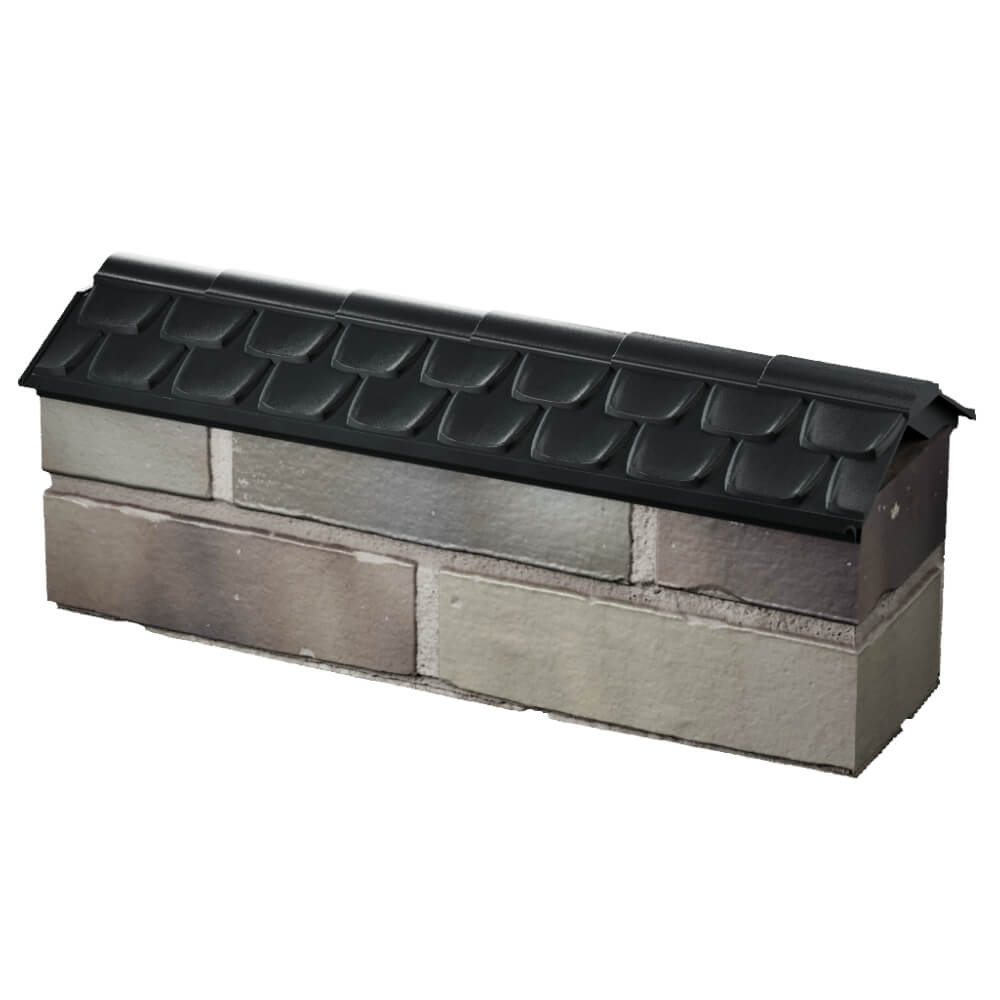 Парапет Zking Эльбрус Черный с посадкой на 0.5 кирпича (130мм) в Южно-Сахалинске фото