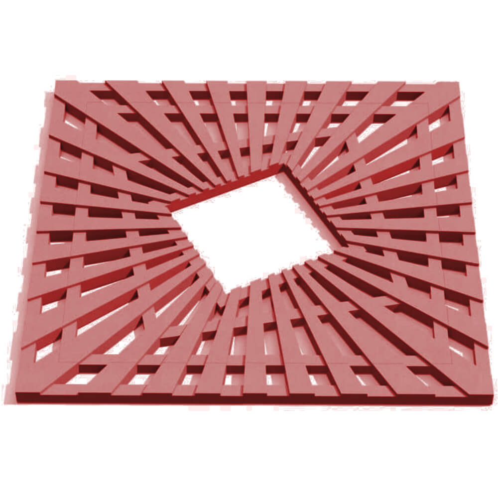 Приствольная решетка для дерева ZKING ATMOSPHERE 1.2х1.2м Красная Южно-Сахалинск фото