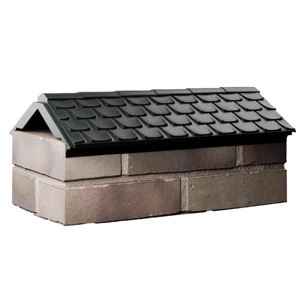 Парапет Zking Эльбрус Черный с посадкой на 1 кирпич (255мм) Южно-Сахалинск фото