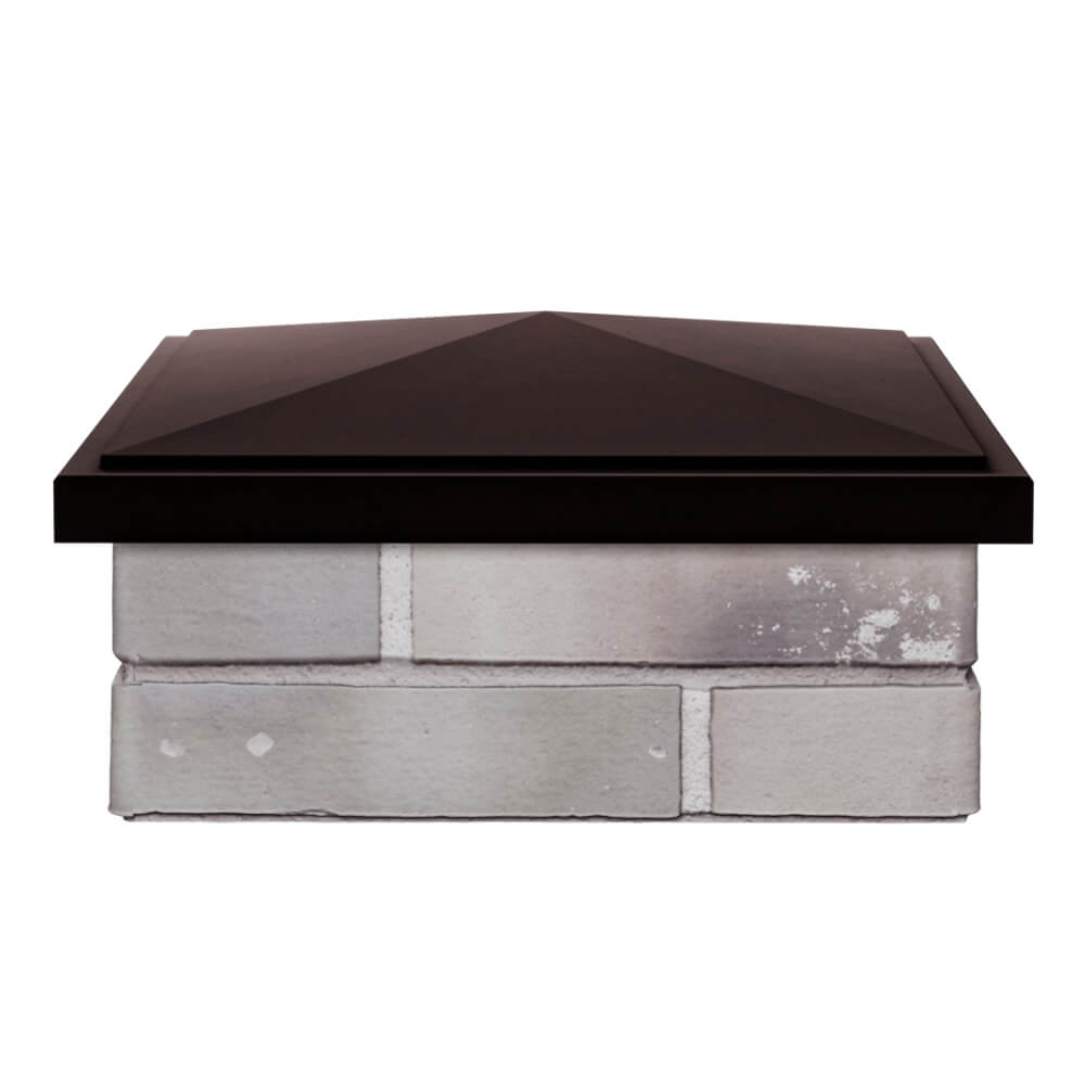 Колпак Zking БонаМоно Коричневый на столб 1.5х1.5 кирпича (385х385, 400х400мм) Южно-Сахалинск фото