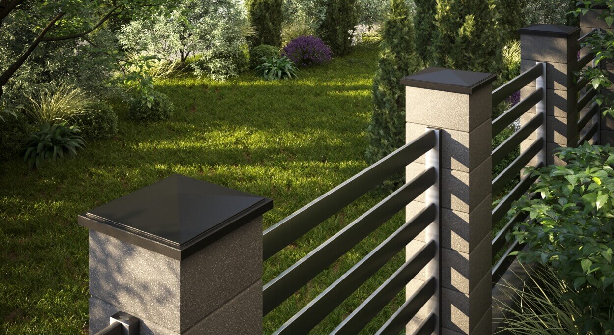 Колпак Zking БонаМоно Коричневый на столб 1.5х1.5 кирпича (385х385, 400х400мм) в Южно-Сахалинске фото