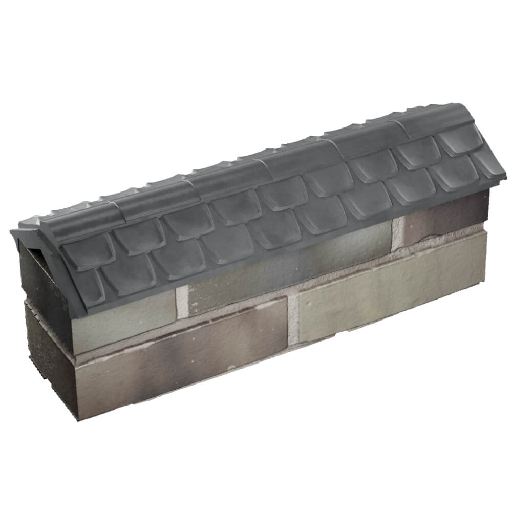 Парапет Zking Эльбрус Серый с посадкой на 0.5 кирпича (130мм) в Южно-Сахалинске фото