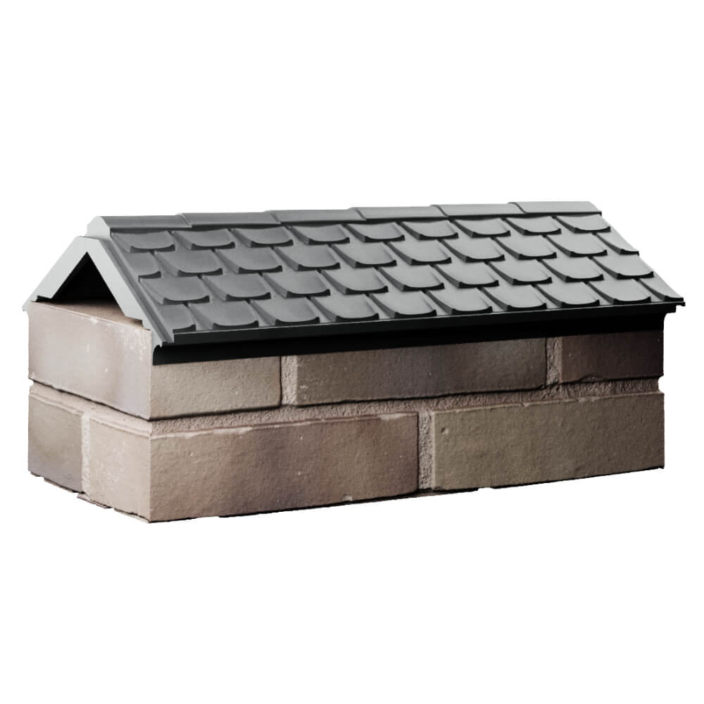 Парапет Zking Эльбрус Серый с посадкой на 1 кирпич (255мм) Южно-Сахалинск фото