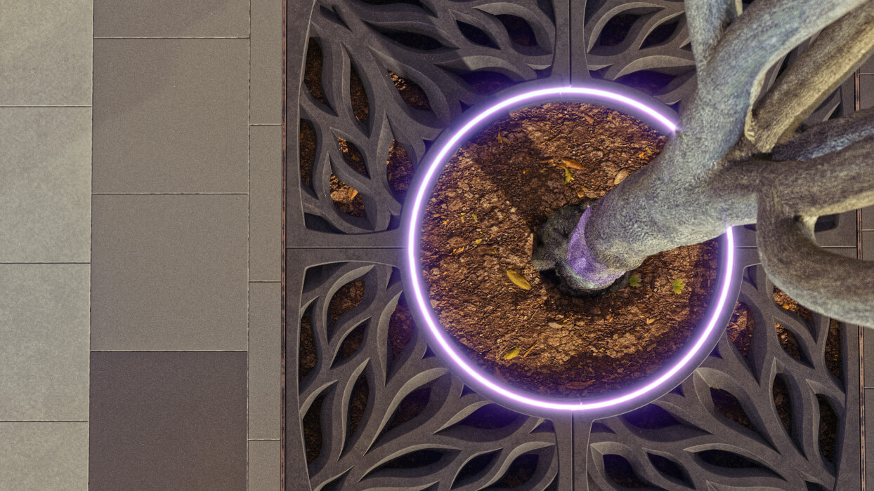 Приствольная решетка для дерева ZKING CRUST 1.2х1.2м Черная в Южно-Сахалинске фото