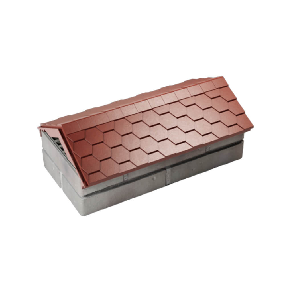 Парапет Zking Эверест Красный с посадкой на 1 кирпич (200/225/255мм) в Южно-Сахалинске фото