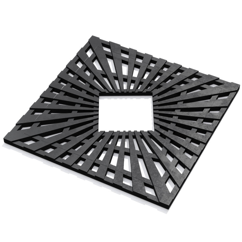 Приствольная решетка для дерева ZKING ATMOSPHERE 1.2х1.2м Черная в Южно-Сахалинске фото