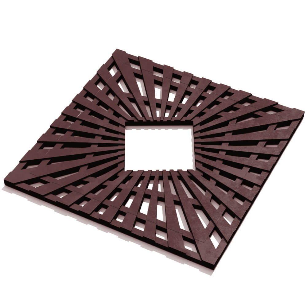 Приствольная решетка для дерева ZKING ATMOSPHERE 1.2х1.2м Коричневая в Южно-Сахалинске фото