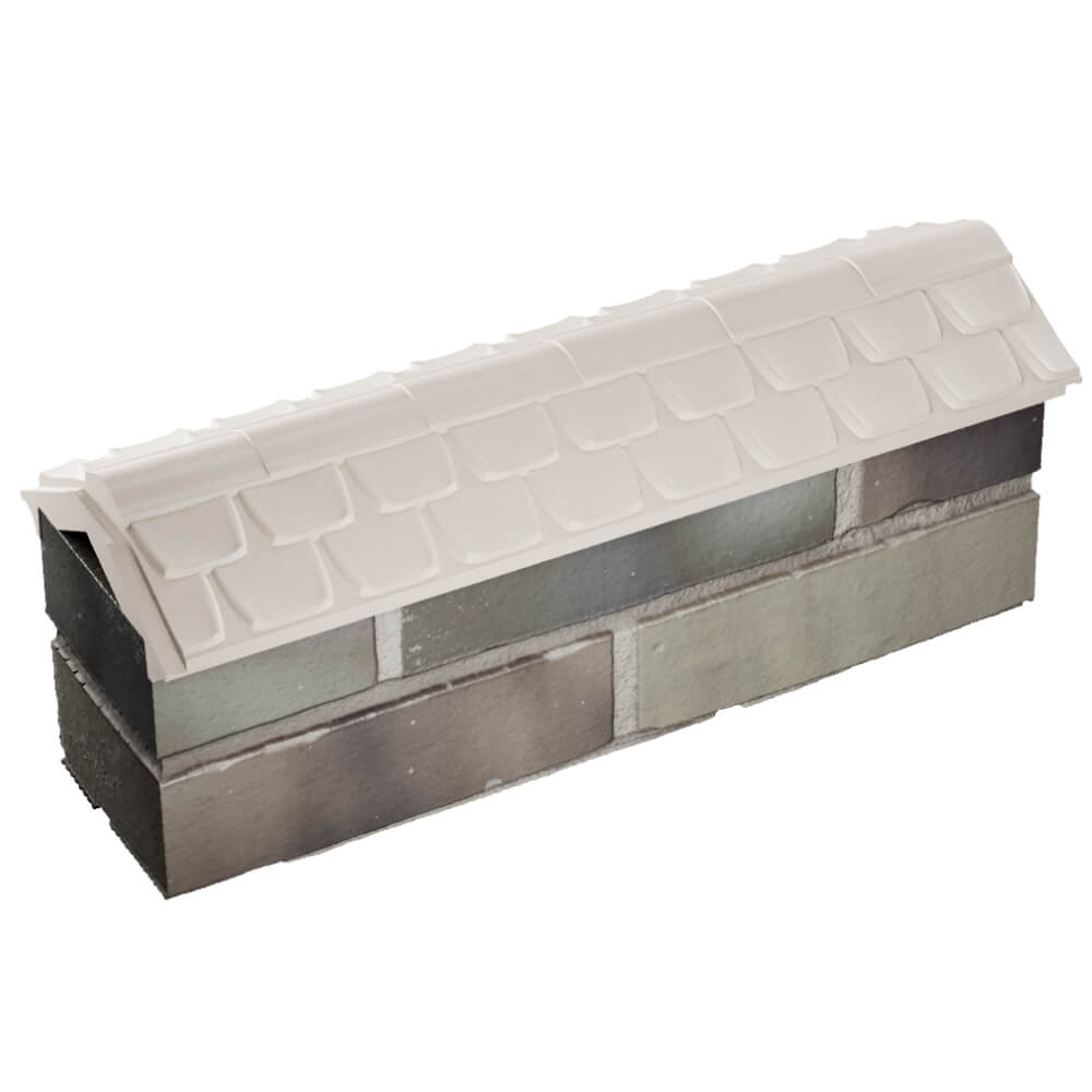 Парапет Zking Эльбрус Бежевый с посадкой на 0.5 кирпича (130мм) в Южно-Сахалинске фото