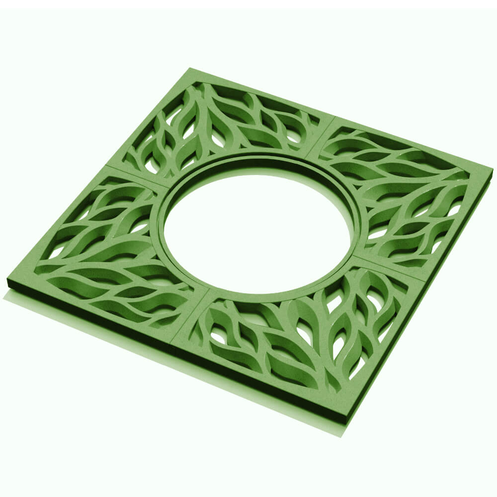 Приствольная решетка для дерева ZKING CRUST 1.2х1.2м Зеленая в Южно-Сахалинске фото