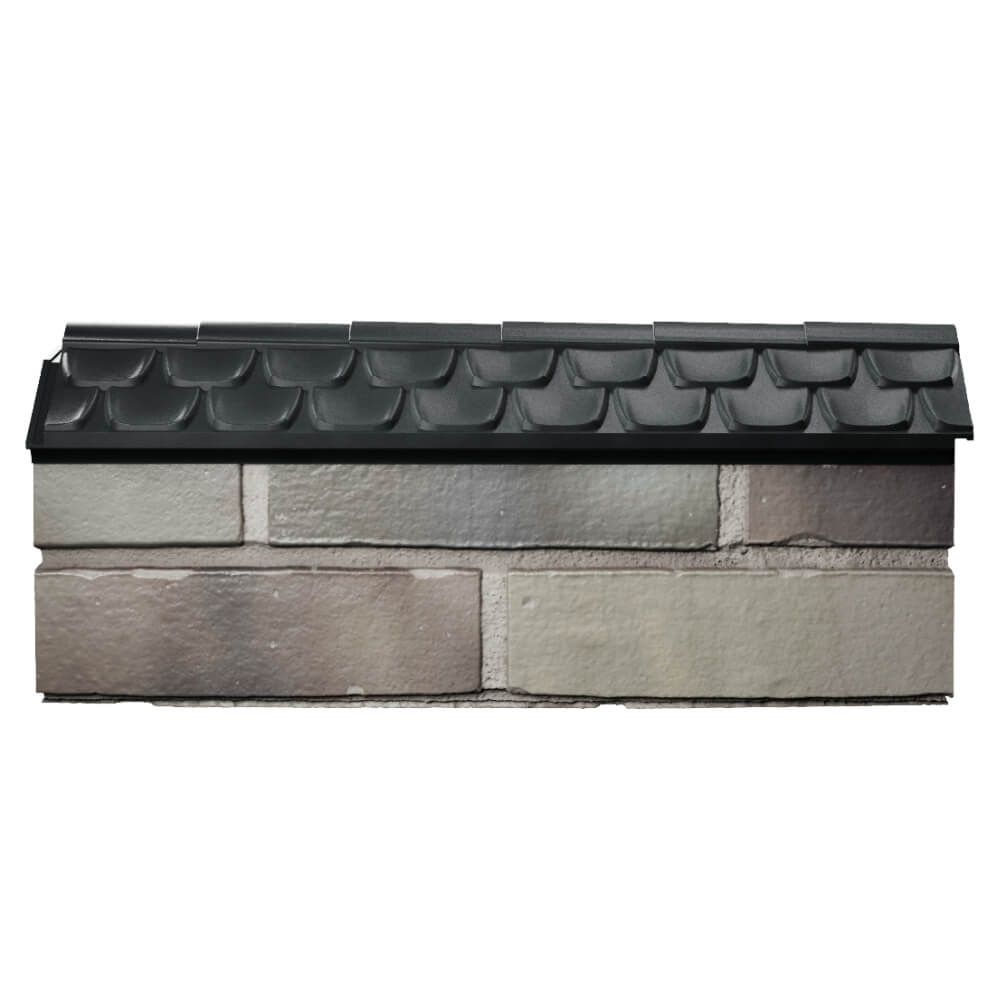 Парапет Zking Эльбрус Черный с посадкой на 0.5 кирпича (130мм) в Южно-Сахалинске фото